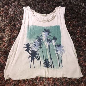 Brownish cropped tank top